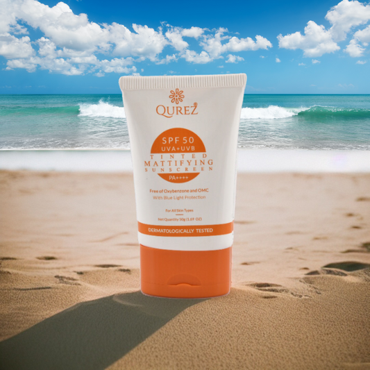 Qurez tinted spf 50 sunscreen