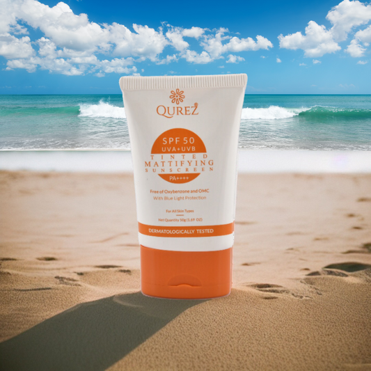 Qurez tinted spf 50 sunscreen 