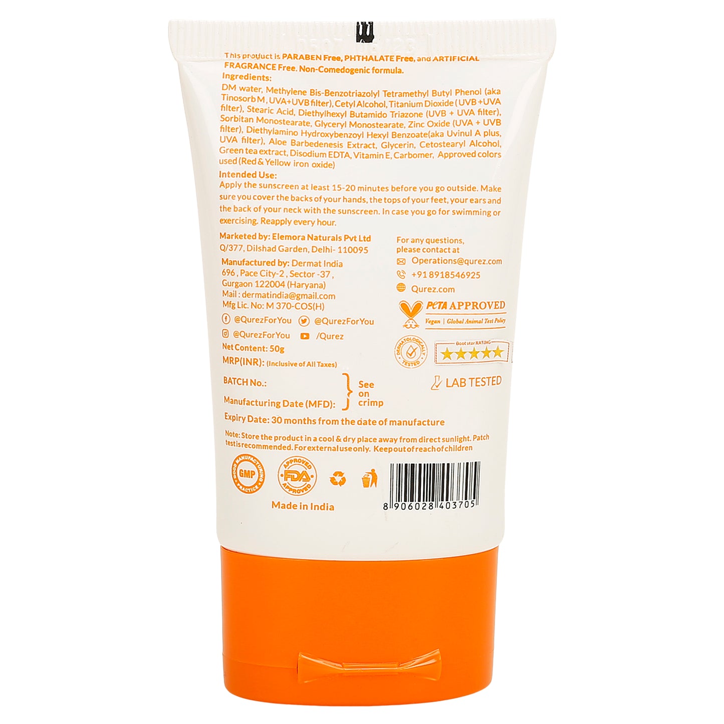 Mattifying Tinted Sunscreen  SPF 50 PA++++ | Oxybenzone & OMC Free