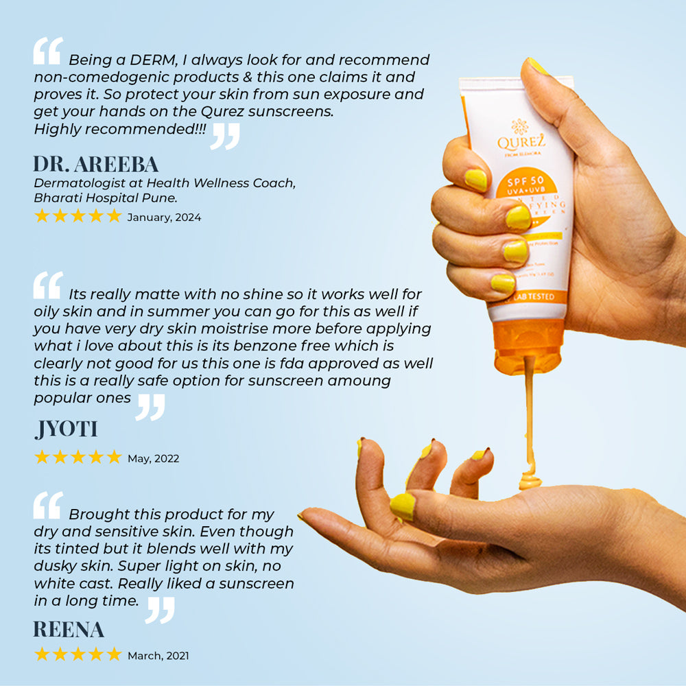 Mattifying Tinted Sunscreen SPF 50 PA++++ | Oxybenzone & OMC Free (The OG)