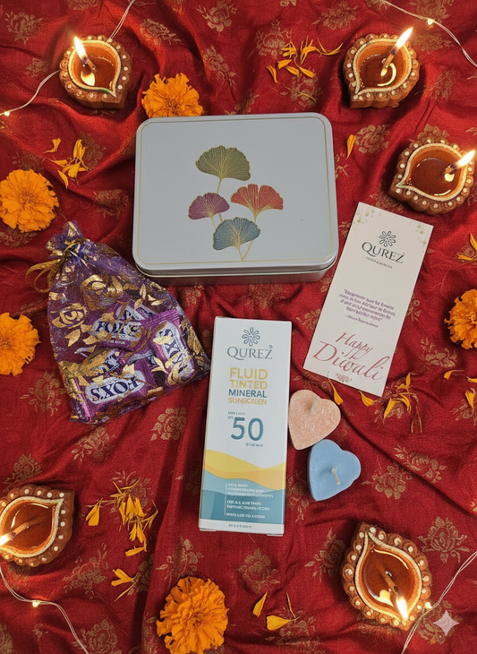 Qurez Celebration Gift Set - Diwali Gift Box with Reusable Tin