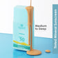 Qurez Fluid Tinted Mineral Sunscreen SPF 50 PA++++ with Cica, Ceramides and HA | Dermatologically Tested & Pregnancy Safe