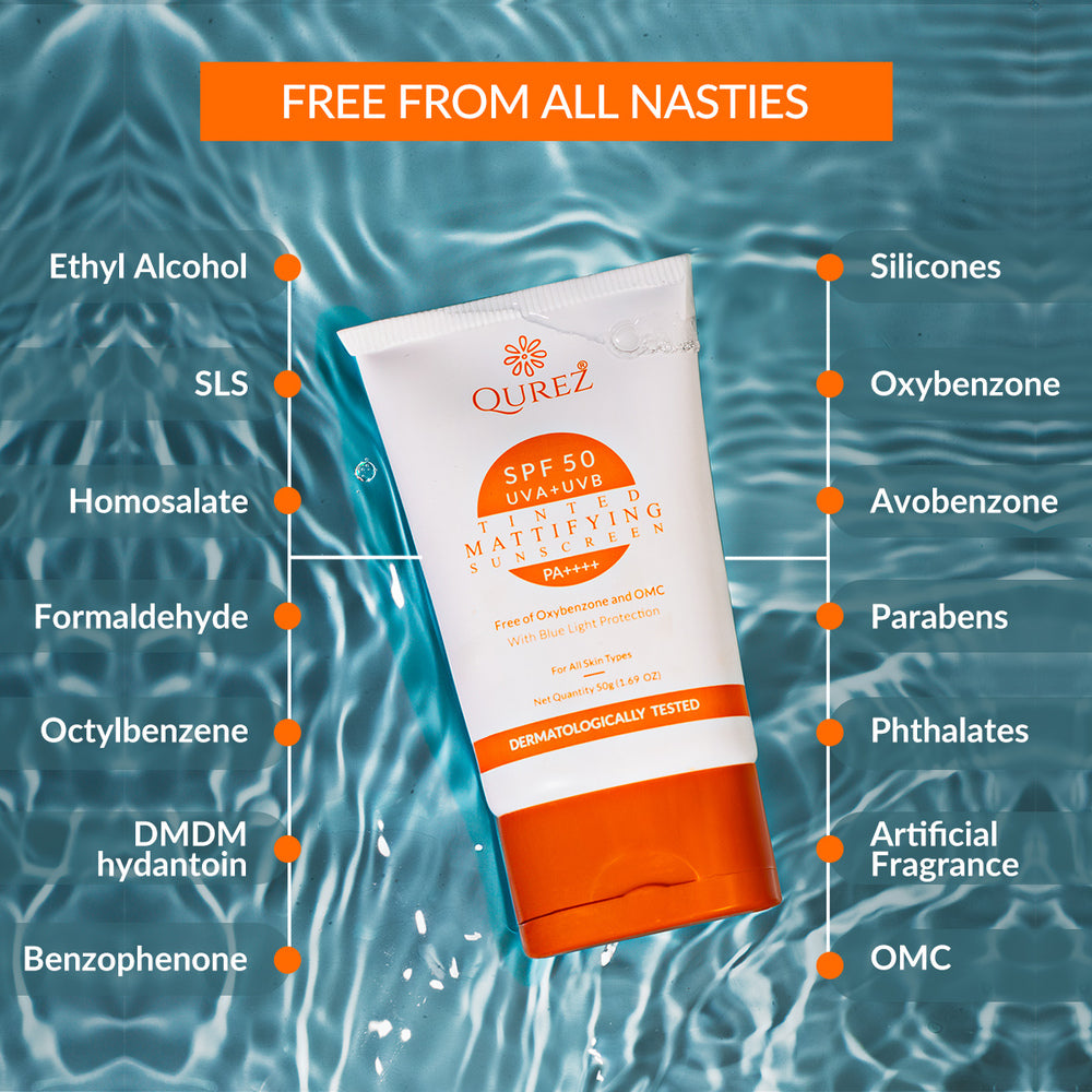 Mattifying Tinted Sunscreen  SPF 50 PA++++ | Oxybenzone & OMC Free