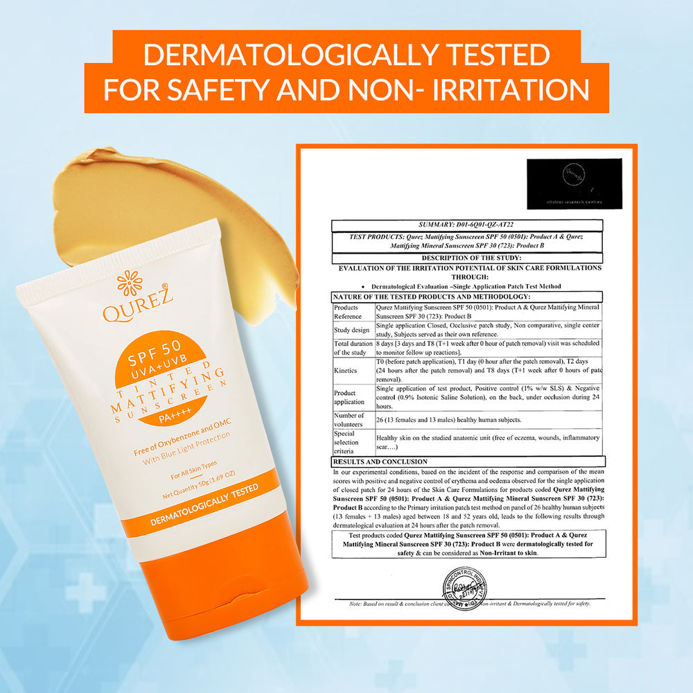 Mattifying Tinted Sunscreen  SPF 50 PA++++ | Oxybenzone & OMC Free