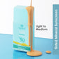 Qurez Fluid Tinted Mineral Sunscreen SPF 50 PA++++ with Cica, Ceramides and HA | Dermatologically Tested & Pregnancy Safe