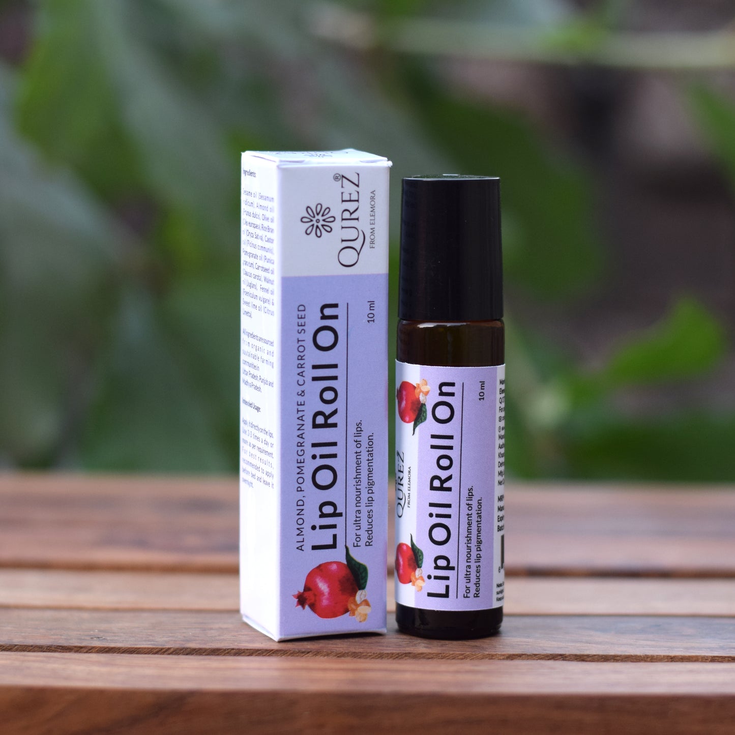 Almond, Pomegranate and Carrot Seed Lip Oil Roll On, 10 ml